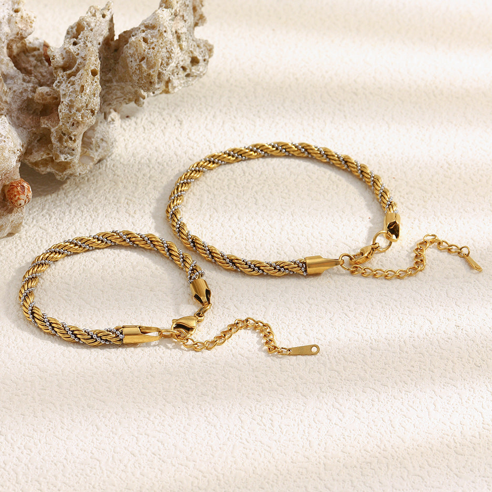 Anklet Twist Beads Winding Bracelet