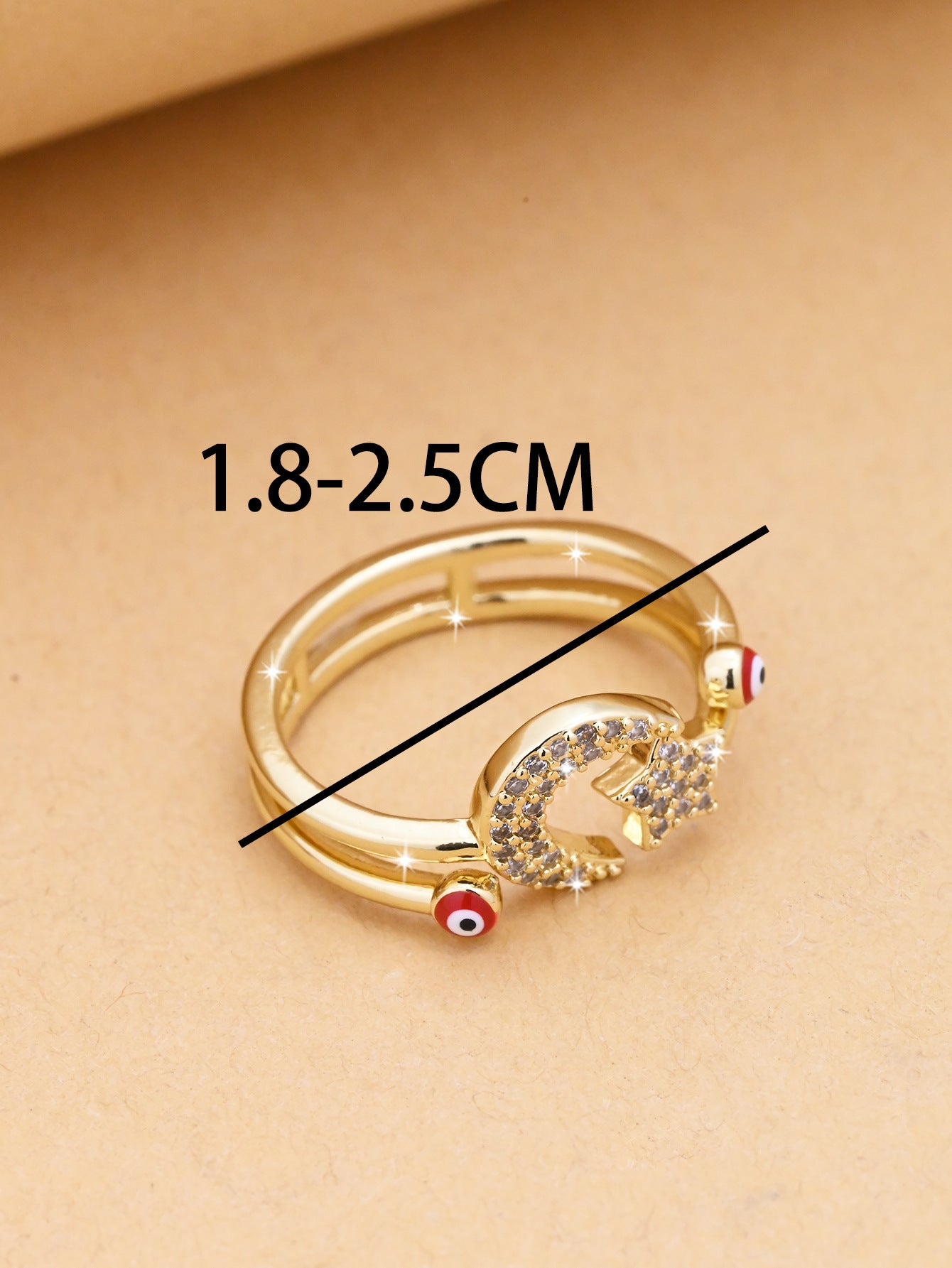 Fashion Simple Devil's Eye Open Ring