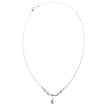 Bridal Wedding Jewelry Set Crystal Rhinestone Simple Teardrop Necklace